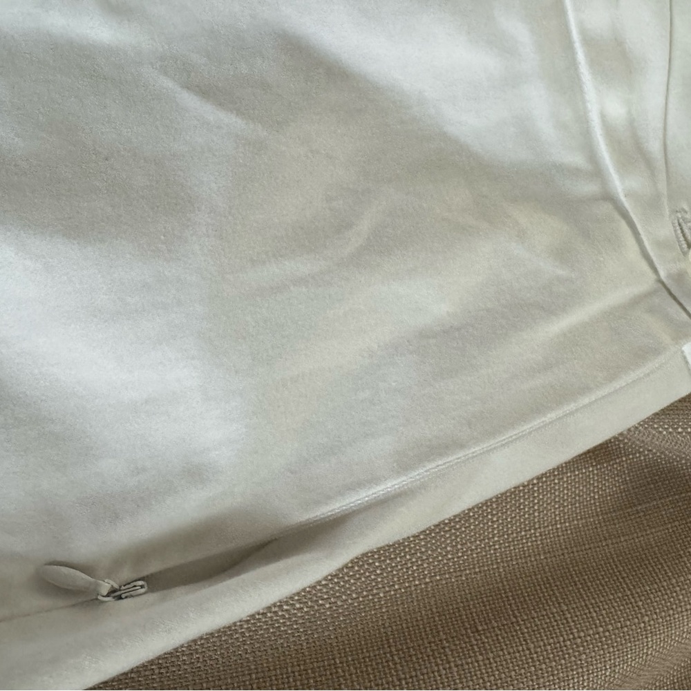 Flat front white slacks